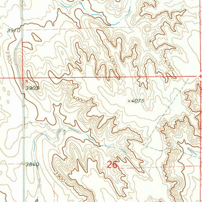United States Geological Survey Broadwater NW, NE (1965, 24000-Scale) digital map