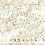 United States Geological Survey Broadwater NW, NE (1965, 24000-Scale) digital map