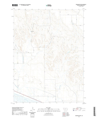 United States Geological Survey Broadwater NW, NE (2021, 24000-Scale) digital map
