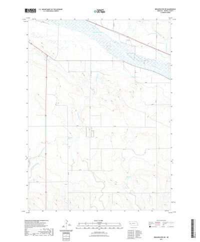 United States Geological Survey Broadwater SW, NE (2021, 24000-Scale) digital map
