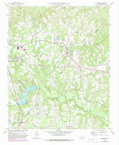 United States Geological Survey Broadway, NC (1977, 24000-Scale) digital map