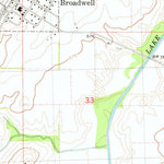 United States Geological Survey Broadwell, IL (1980, 24000-Scale) digital map