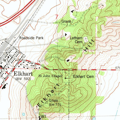 United States Geological Survey Broadwell, IL (1980, 24000-Scale) digital map