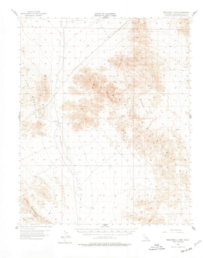 United States Geological Survey Broadwell Lake, CA (1955, 62500-Scale) digital map