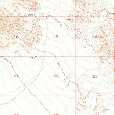 United States Geological Survey Broadwell Lake, CA (1955, 62500-Scale) digital map