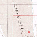 United States Geological Survey Broadwell Lake, CA (1984, 24000-Scale) digital map