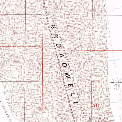 United States Geological Survey Broadwell Lake, CA (1984, 24000-Scale) digital map