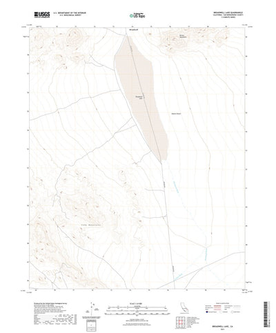 United States Geological Survey Broadwell Lake, CA (2021, 24000-Scale) digital map
