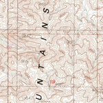 United States Geological Survey Broadwell Mesa, CA (1985, 24000-Scale) digital map