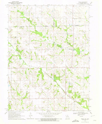 United States Geological Survey Brock, MO-IA (1970, 24000-Scale) digital map