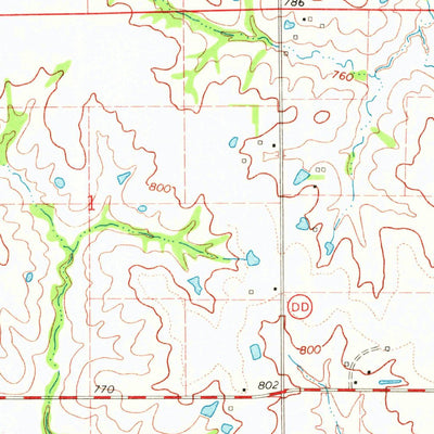 United States Geological Survey Brock, MO-IA (1970, 24000-Scale) digital map