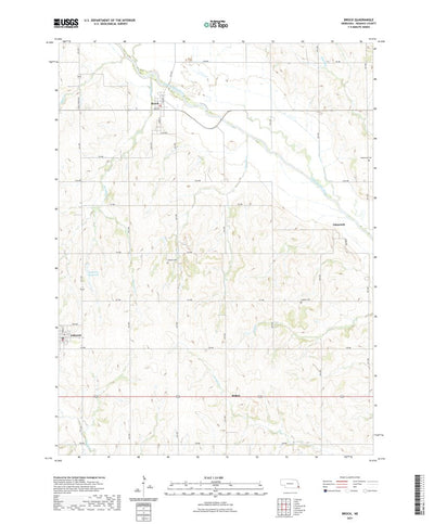 United States Geological Survey Brock, NE (2021, 24000-Scale) digital map