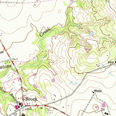 United States Geological Survey Brock, TX (1959, 24000-Scale) digital map