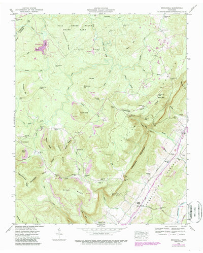 United States Geological Survey Brockdell, TN (1946, 24000-Scale) digital map