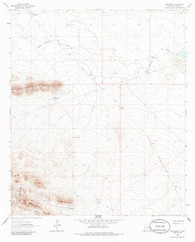 United States Geological Survey Brockman, NM (1964, 24000-Scale) digital map