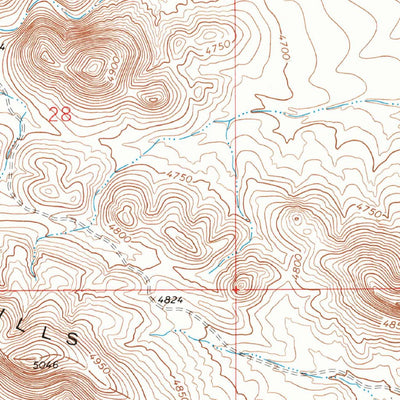 United States Geological Survey Brockman, NM (1964, 24000-Scale) digital map