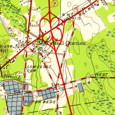 United States Geological Survey Brockton, MA (1949, 24000-Scale) digital map