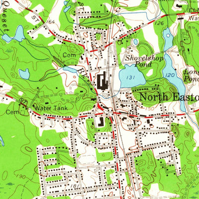 United States Geological Survey Brockton, MA (1963, 24000-Scale) digital map