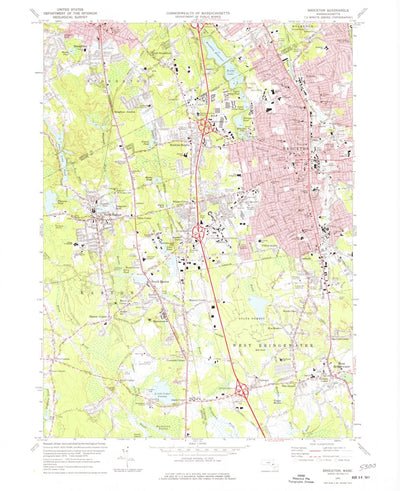 United States Geological Survey Brockton, MA (1975, 24000-Scale) digital map