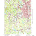 United States Geological Survey Brockton, MA (1975, 25000-Scale) digital map