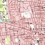 United States Geological Survey Brockton, MA (1975, 25000-Scale) digital map