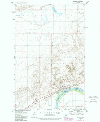 United States Geological Survey Brockton, MT (1972, 24000-Scale) digital map