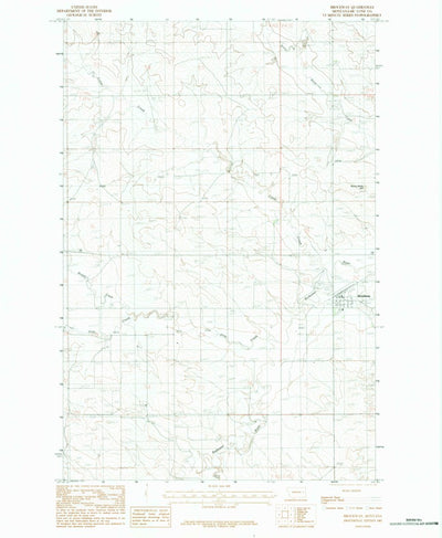United States Geological Survey Brockway, MT (1983, 24000-Scale) digital map
