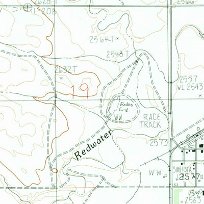 United States Geological Survey Brockway, MT (1983, 24000-Scale) digital map