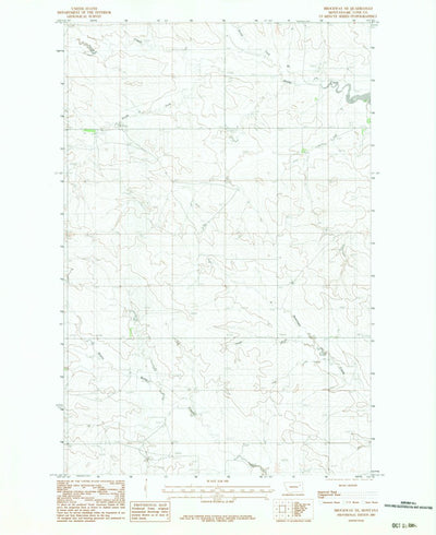 United States Geological Survey Brockway NE, MT (1983, 24000-Scale) digital map