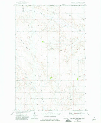 United States Geological Survey Brockway Spring, MT (1973, 24000-Scale) digital map