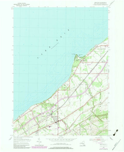 United States Geological Survey Brocton, NY (1954, 24000-Scale) digital map