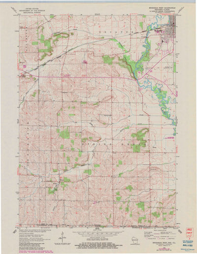 United States Geological Survey Brodhead West, WI-IL (1962, 24000-Scale) digital map