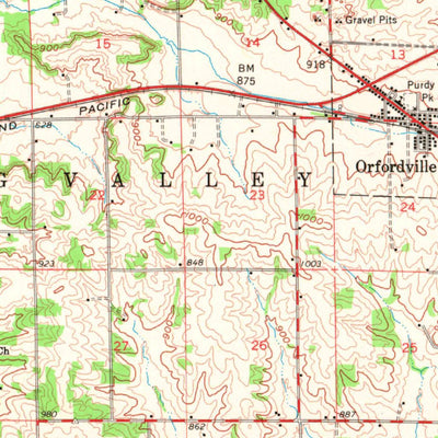 United States Geological Survey Brodhead, WI-IL (1962, 62500-Scale) digital map