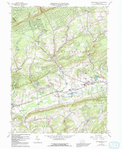 United States Geological Survey Brodheadsville, PA (1960, 24000-Scale) digital map