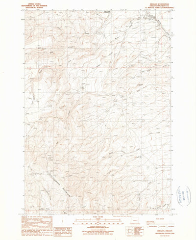United States Geological Survey Brogan, OR (1990, 24000-Scale) digital map