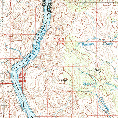United States Geological Survey Brogan, OR-ID (1980, 100000-Scale) digital map