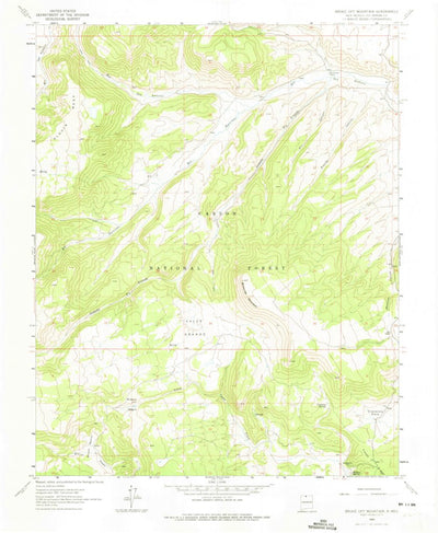 United States Geological Survey Broke Off Mountain, NM (1963, 24000-Scale) digital map