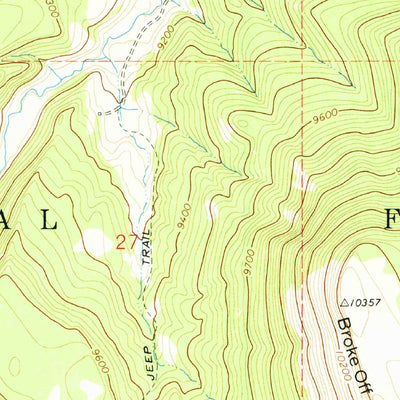 United States Geological Survey Broke Off Mountain, NM (1963, 24000-Scale) digital map