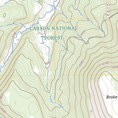 United States Geological Survey Broke Off Mountain, NM (2023, 24000-Scale) digital map