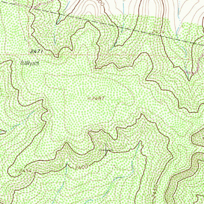 United States Geological Survey Brokeleg Mountain, TX (1963, 24000-Scale) digital map