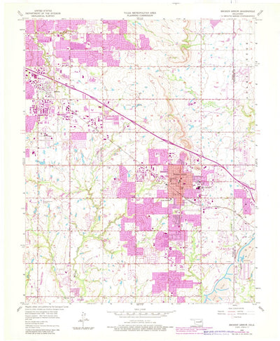United States Geological Survey Broken Arrow, OK (1955, 24000-Scale) digital map