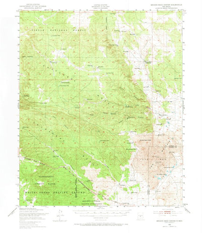 United States Geological Survey Broken Back Crater, NM (1948, 62500-Scale) digital map