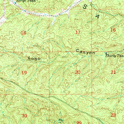 United States Geological Survey Broken Back Crater, NM (1948, 62500-Scale) digital map