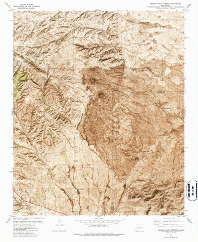 United States Geological Survey Broken Back Crater, NM (1981, 24000-Scale) digital map