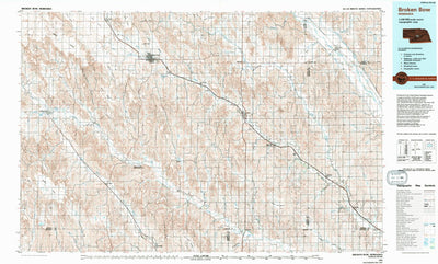 United States Geological Survey Broken Bow, NE (1985, 100000-Scale) digital map