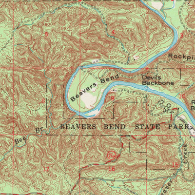 United States Geological Survey Broken Bow, OK (1959, 62500-Scale) digital map