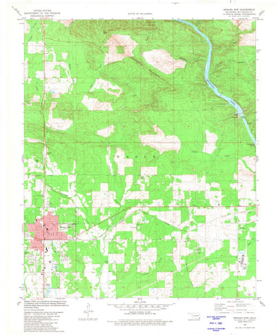 United States Geological Survey Broken Bow, OK (1981, 24000-Scale) digital map