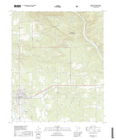United States Geological Survey Broken Bow, OK (2018, 24000-Scale) digital map