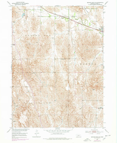 United States Geological Survey Broken Bow SE, NE (1951, 24000-Scale) digital map