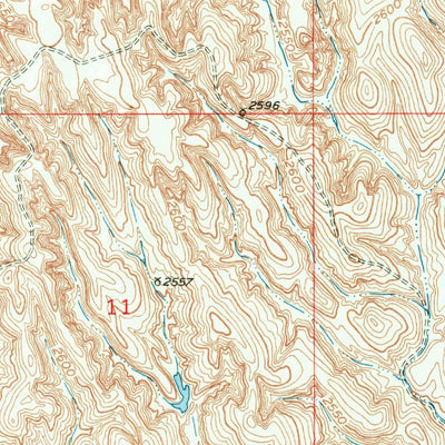 United States Geological Survey Broken Bow SW, NE (1951, 24000-Scale) digital map
